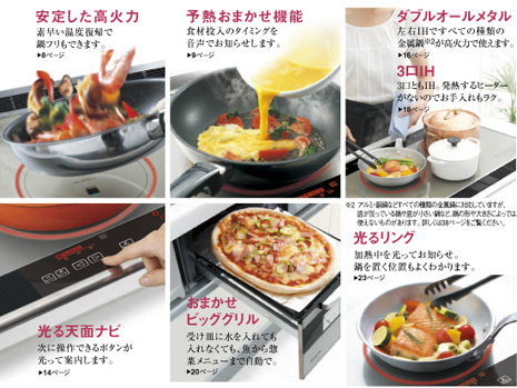 IHクッキングヒーターの特徴